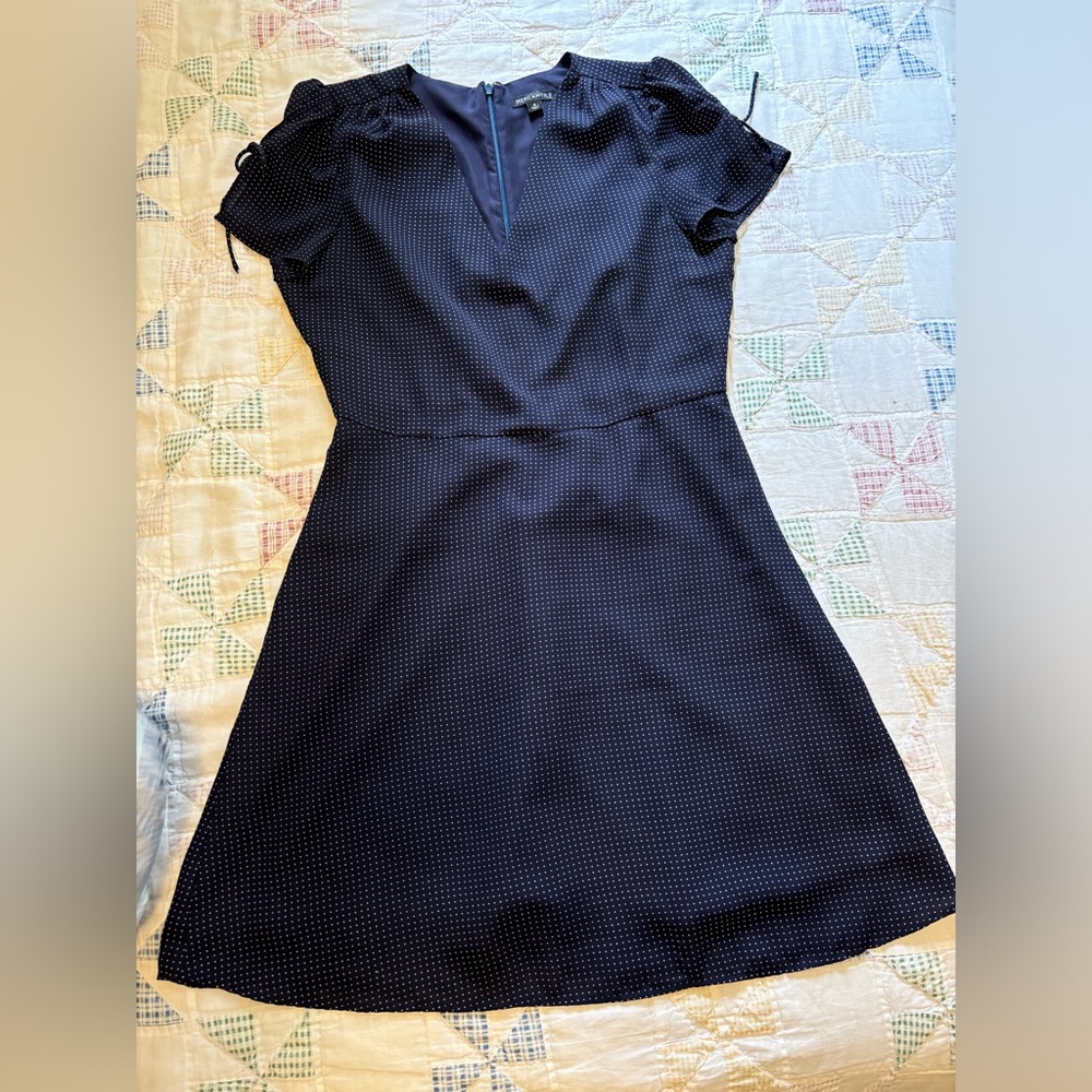 J. Crew Navy Polka Dot
